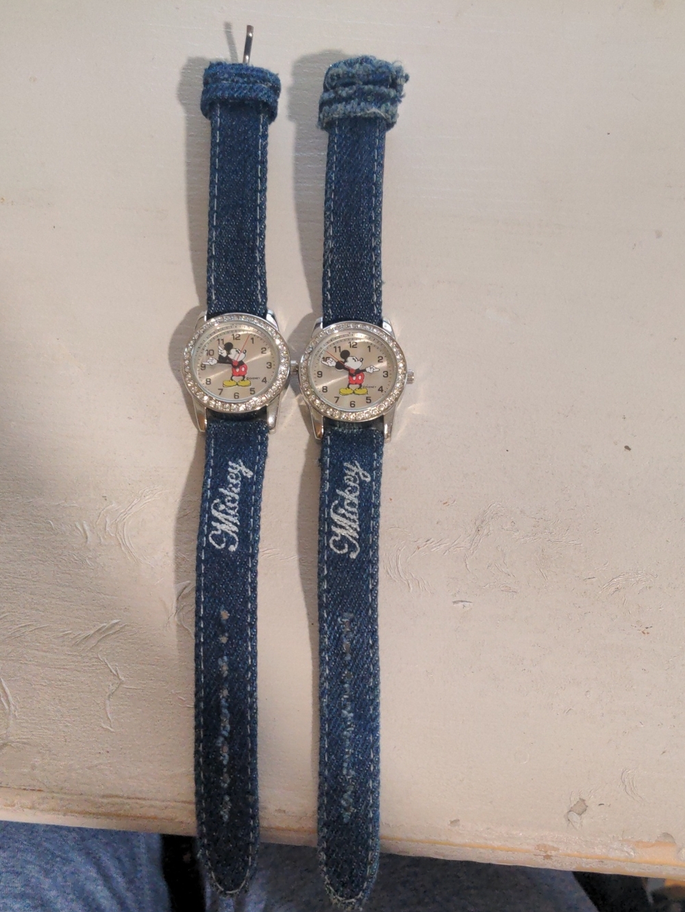 Mickey Mouse Denim Watch - Blue